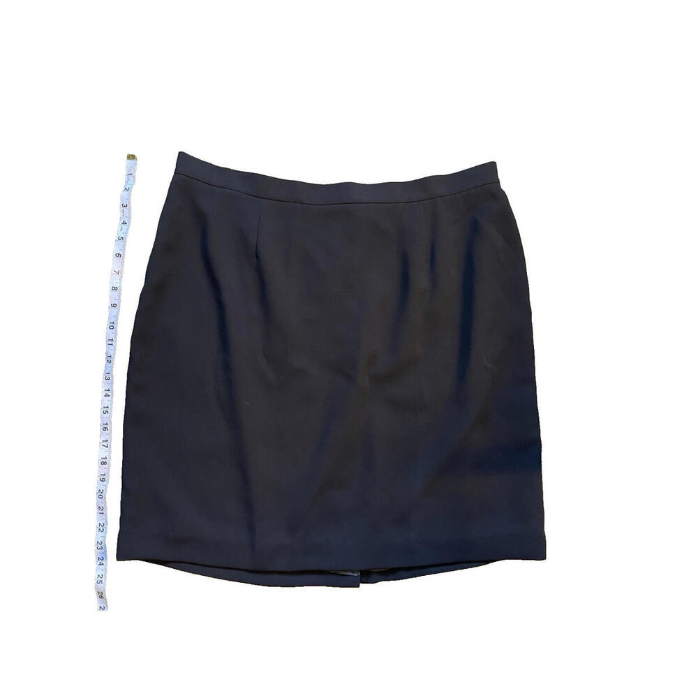 EVAN-PICONE WOMANS SUIT SKIRT BLACK ZIPPER FULLY LINED SIZE 20 PLUS